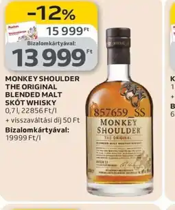 Auchan MONKEY SHOULDER WHISKY ajánlat
