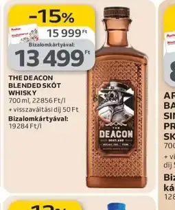 Auchan THE DEACON BLENDED SKT WHISKY ajánlat