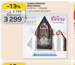 Auchan COORS DOBOZOS SÖRCSOMAG ajánlat