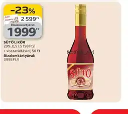 Auchan SÜTŐ LIKŐR ajánlat