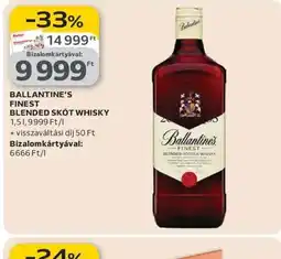 Auchan BALLANTINE'S BLENDED WHISKY ajánlat