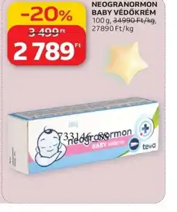 Auchan NEOGRANORMON BABY VÉDŐKRÉM ajánlat