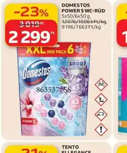 Auchan DOMESTOS POWER 5 WC-RÚD ajánlat