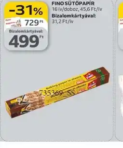 Auchan FINO SÜTŐPAPÍR ajánlat