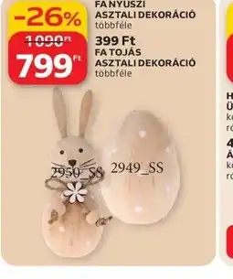 Auchan FA NYUSZI ASZTALI DEKORÁCI ajánlat