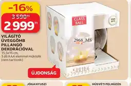 Auchan VILÁGÍT ÜVEGGÖMB ajánlat