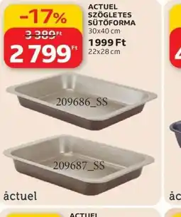 Auchan ACTUEL SZÖGLETES SÜTŐFORMA ajánlat