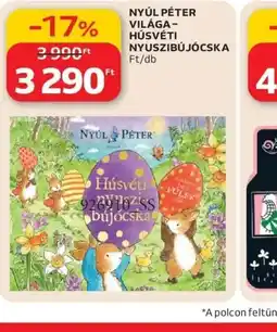 Auchan NYÚL PÉTER HÚSVÉTI NYUSZIBÚJCSKA ajánlat