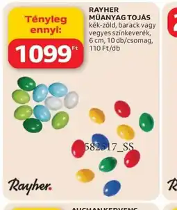 Auchan RAYHER MŰANYAG TOJÁS ajánlat