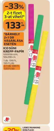 Auchan ICO SÜNI KREPP-PAPÍR ajánlat