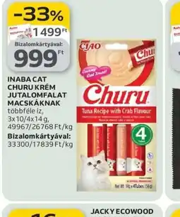 Auchan INABA CAT CHURU KRÉM JUTALOMFALAT ajánlat