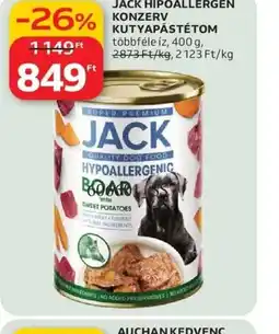 Auchan JACK HIPOALLERGÉN KUTYAPÁSTÉTOM ajánlat