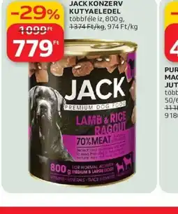 Auchan JACK KONZERV KUTYAELEDEL ajánlat
