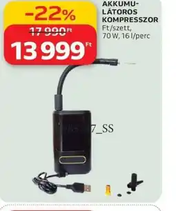 Auchan AKKUMULÁTOROS KOMPRESSZOR ajánlat