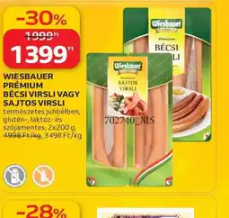 Auchan WIESBAUER PRÉMIUM BÉCSI/SAJTOS VIRSLI ajánlat