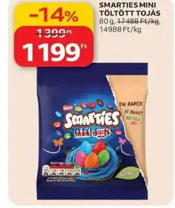 Auchan SMARTIES MINI TÖLTÖTT TOJÁS ajánlat