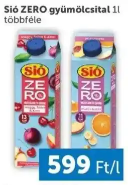 PRIVÁT Sió ZERO gyümölcsital ajánlat