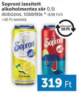 PRIVÁT Soproni ízesített alkoholmentes sör ajánlat