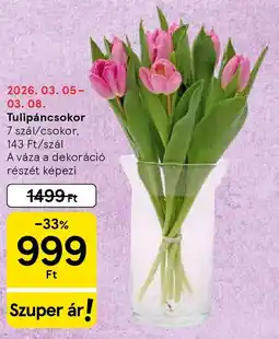 Tesco Tulipáncsokor ajánlat