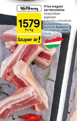Tesco Friss magyar sertésoldalas ajánlat