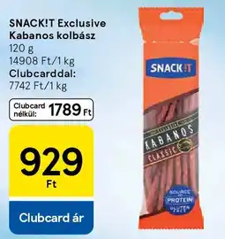 Tesco SNACK!T Exclusive Kabanos kolbász ajánlat
