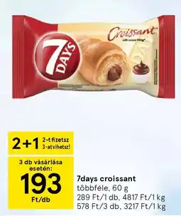 Tesco 7days croissant ajánlat