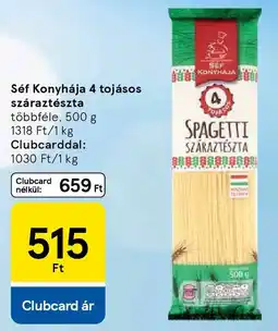 Tesco Séf Konyhája 4 tojásos száraztészta ajánlat