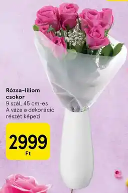 Tesco Rózsa-liliom csokor ajánlat