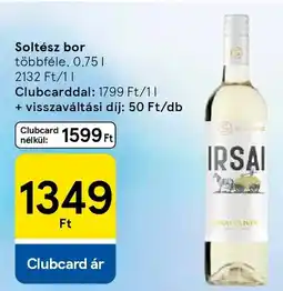 Tesco Soltész bor ajánlat