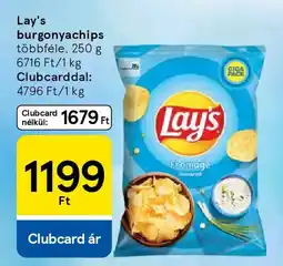 Tesco Lay's burgonyachips ajánlat