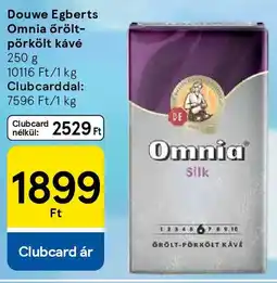 Tesco Douwe Egberts Omnia őrölt- pörkölt kávé ajánlat