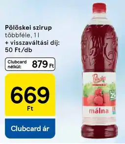 Tesco Pölöskei szirup ajánlat
