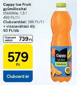 Tesco Cappy Ice Fruit gyümölcsital ajánlat