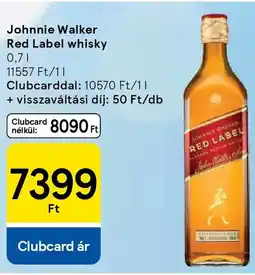 Tesco Johnnie Walker Red Label whisky ajánlat