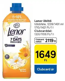 Tesco Lenor öblítő ajánlat