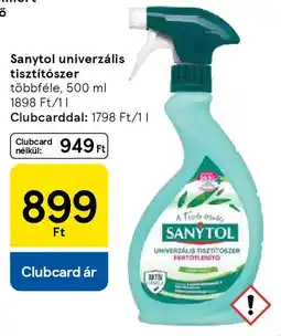 Tesco Sanytol univerzális tisztítószer ajánlat