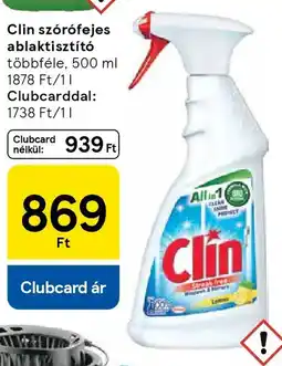 Tesco Clin szórófejes ablaktisztító ajánlat