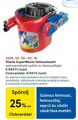 Tesco Vileda SuperMocio felmosószett ajánlat