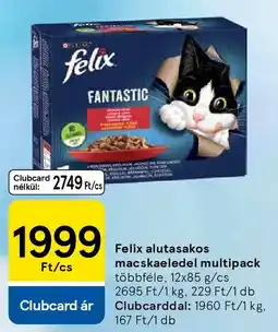 Tesco Felix alutasakos macskaeledel multipack ajánlat