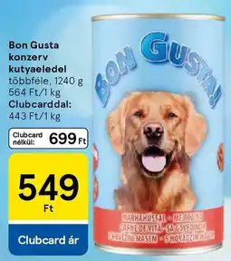 Tesco Bon Gusta konzerv kutyaeledel ajánlat