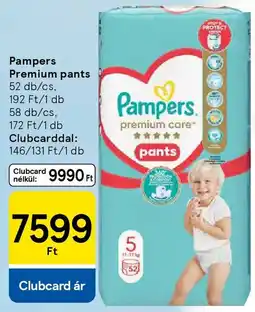 Tesco Pampers Premium pants ajánlat