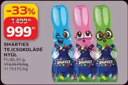 Auchan SMARTIES TEJCSOKOLÁDÉ NYÚL ajánlat
