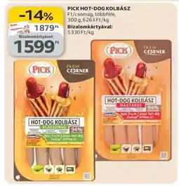 Auchan PICK Hot-dog kolbász ajánlat
