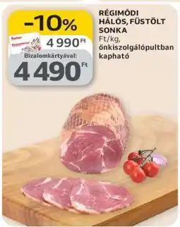 Auchan Régimódi Hálós, Füstölt Sonka ajánlat