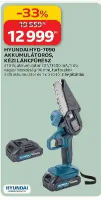 Auchan HYUNDAI HYD-7090 AKKUMULÁTOROS KÉZI LÁNCFŰRÉSZ ajánlat