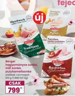 Spar Berger hagyományos sonka, sült sonka, pulykamellsonka ajánlat