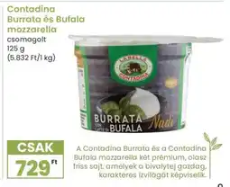 Spar Contadina Burrata és Bufala mozzarella ajánlat