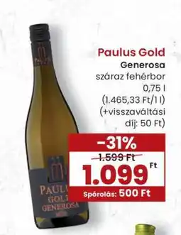 Spar PAULUS GOLD GENEROSA ajánlat