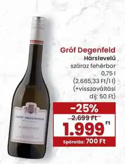 Spar Gróf Degenfeld Hárslevelű ajánlat