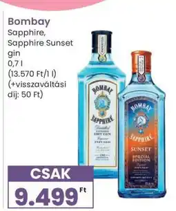 Spar Bombay Sapphire, Sapphire Sunset gin ajánlat